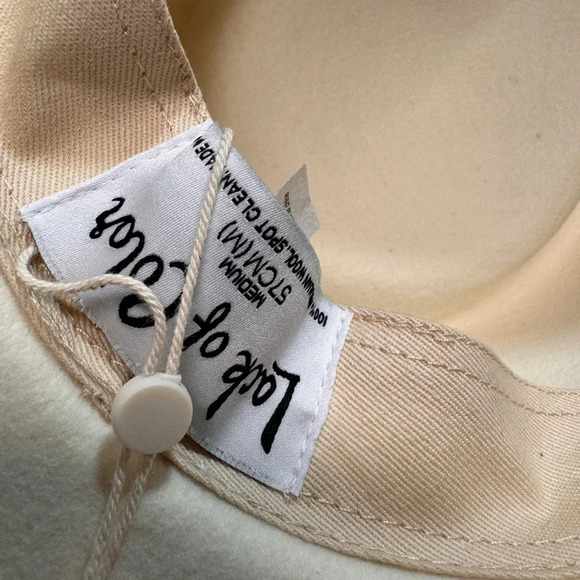 Lack Of Color White Hat with Black and Gold Band main image 9